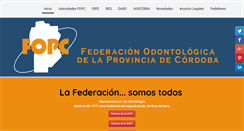 Desktop Screenshot of fopc.org.ar