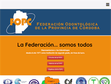 Tablet Screenshot of fopc.org.ar